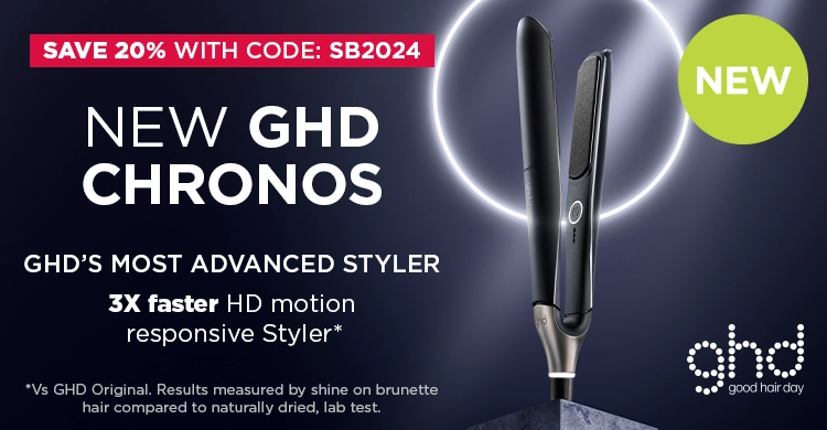 Introudcing the new GHD Chronos straightener, save 20% with code SB2024