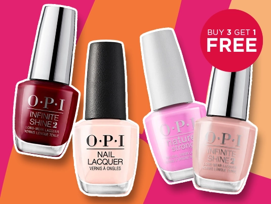 Buy 3 get 1 free on OPI shades